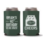 15. Green - Custom Birthday Koozie Favors