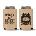 15. Light Brown - Custom Birthday Koozie Favors
