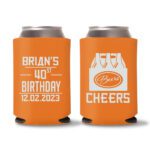 15. Orange - Custom Birthday Koozie Favors