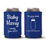 16. Personalized Baby Shower Koozies - Blue