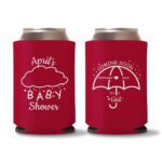 17. Baby Shower Koozies - Red