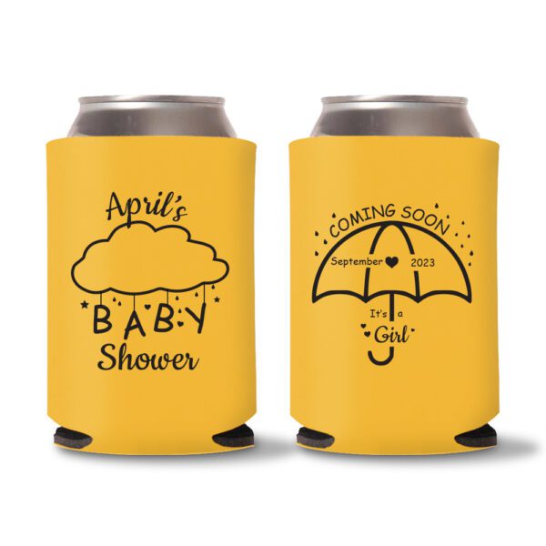 17. Baby Shower Koozies - Yellow