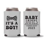 18. It_s A Boy - Baby Shower Koozie Gray
