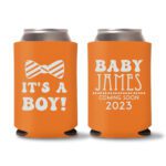 18. It_s A Boy - Baby Shower Koozie Orange