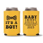18. It_s A Boy - Baby Shower Koozie Yellow