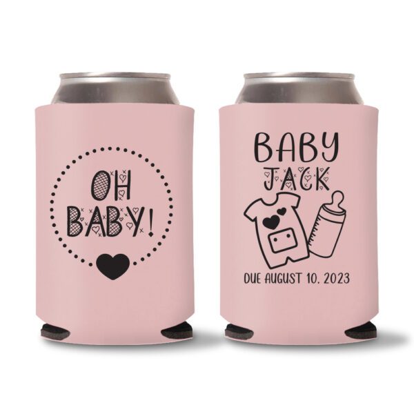 19. Baby Pink - Custom Baby Shower Koozies