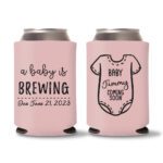 20. Baby Pink Baby Shower Koozies Custom