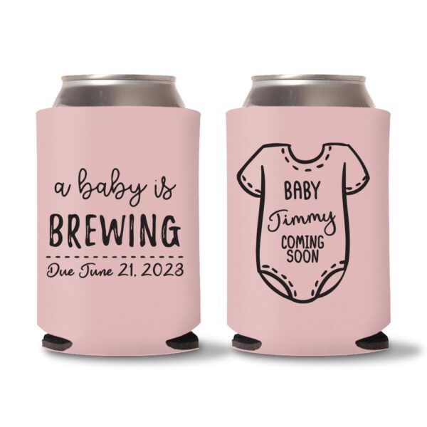 20. Baby Pink Baby Shower Koozies Custom