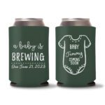 20. Green Baby Shower Koozies Custom