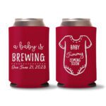 20. Red Baby Shower Koozies Custom