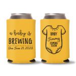 20. Yellow Baby Shower Koozies Custom