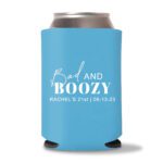 21st birthday koozie D12-Cyan