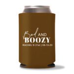 21st birthday koozie D12-Dark Brown