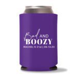 21st birthday koozie D12-Purple
