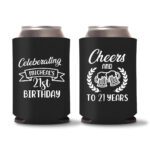 21st birthday koozie D16- Black