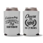 21st birthday koozie D16- Gray
