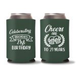 21st birthday koozie D16- Green