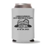 21st birthday koozie D24- Gray