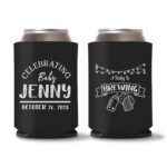 22. Baby Shower Koozies Favors Black