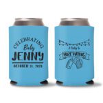 22. Baby Shower Koozies Favors Cyan