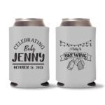 22. Baby Shower Koozies Favors Gray