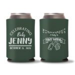 22. Baby Shower Koozies Favors Green