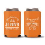 22. Baby Shower Koozies Favors Orange