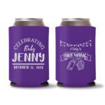 22. Baby Shower Koozies Favors Purple