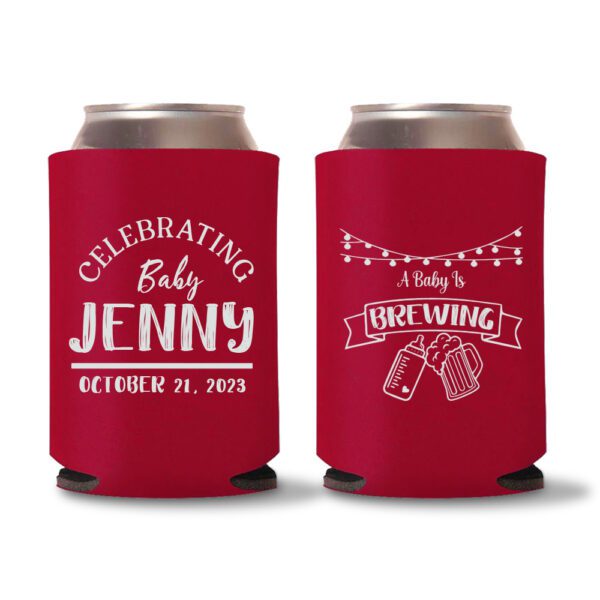 22. Baby Shower Koozies Favors Red