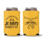 22. Baby Shower Koozies Favors Yellow