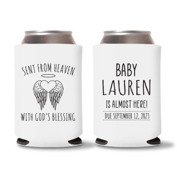 23. Baby Shower Can Coolers - White