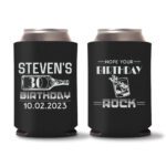 30th Birthday koozies-12 - Black