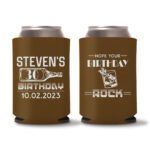 30th Birthday koozies-12 - Dark Brown