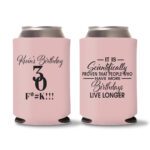 30th Birthday koozies-13 - Baby Pink