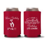 30th Birthday koozies-13 - Red