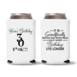 30th Birthday koozies-13 - White