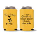 30th Birthday koozies-13 - Yellow