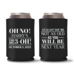 30th Birthday koozies-14 - Black