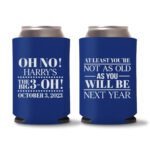 30th Birthday koozies-14 - Blue