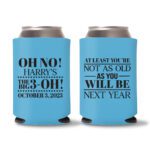 30th Birthday koozies-14 - Cyan