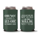30th Birthday koozies-14 - Green
