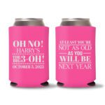 30th Birthday koozies-14 - Pink