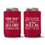 30th Birthday koozies-14 - Red