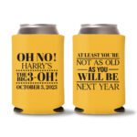30th Birthday koozies-14 - Yellow