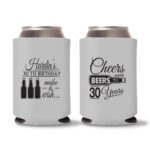 30th Birthday koozies-15 - Gray