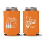 30th Birthday koozies-15 - Orange
