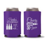 30th Birthday koozies-15 - Purple