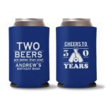 30th Birthday koozies-16 - Blue