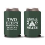 30th Birthday koozies-16 - Green