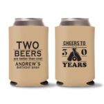 30th Birthday koozies-16 - Light Brown